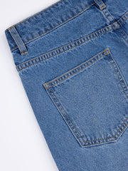 Mid-Low Rise Straight-Leg Cropped Jeans