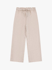 Mid-Rise Loose Straight Linen Pants