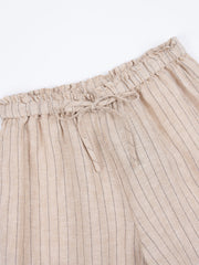 Mid-Rise Loose Straight Linen Pants