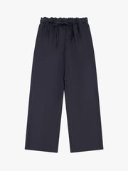 Mid-Rise Loose Straight Linen Pants