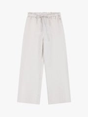 Mid-Rise Loose Straight Linen Pants