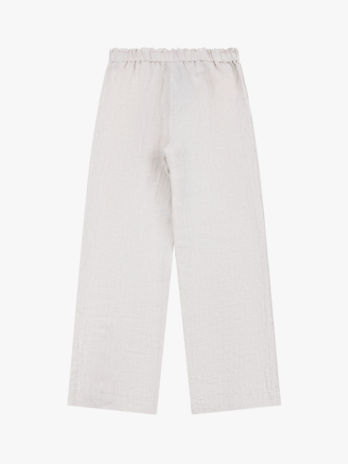 Mid-Rise Loose Straight Linen Pants