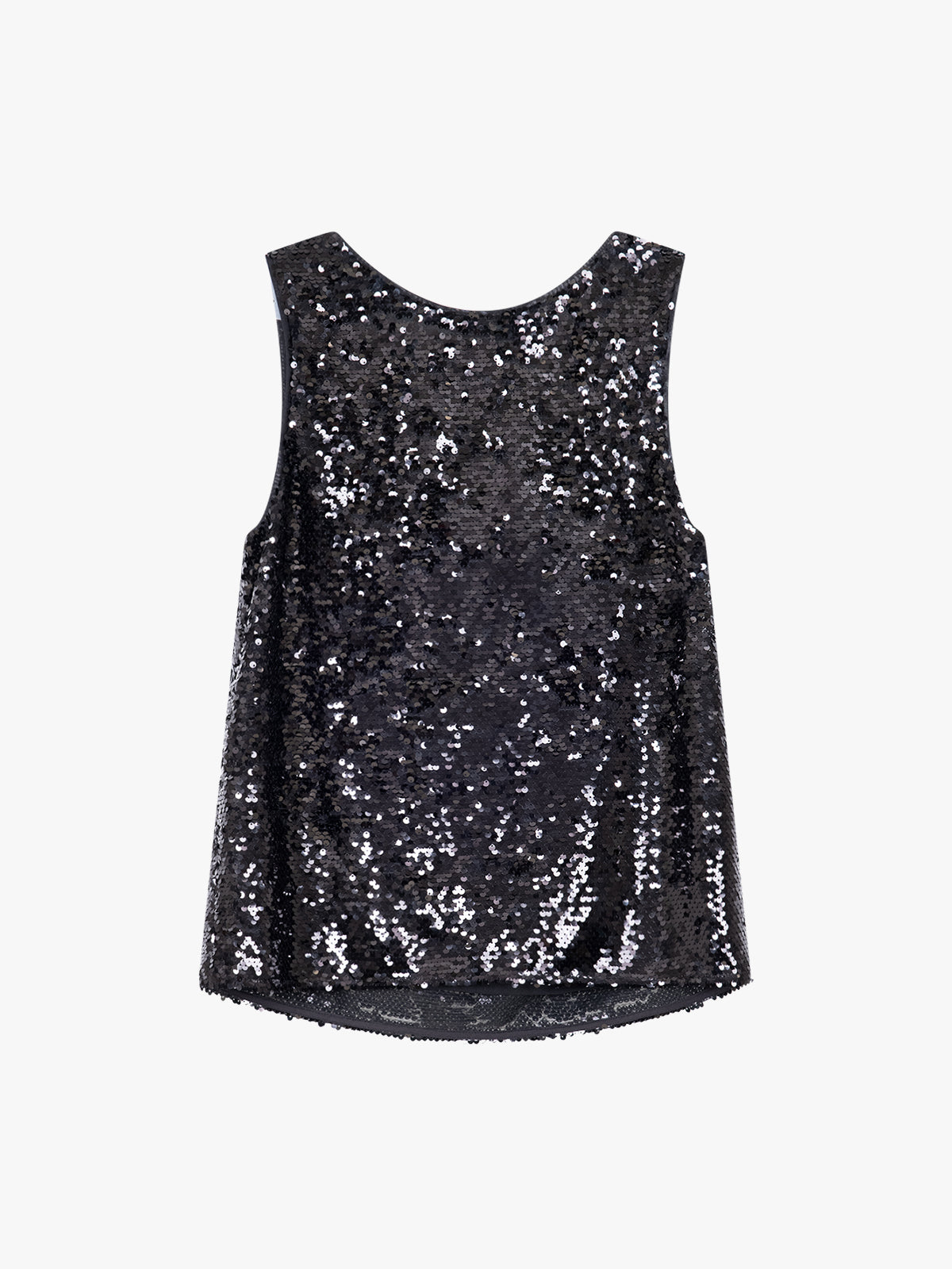 Sequined V-neck Tank Top
