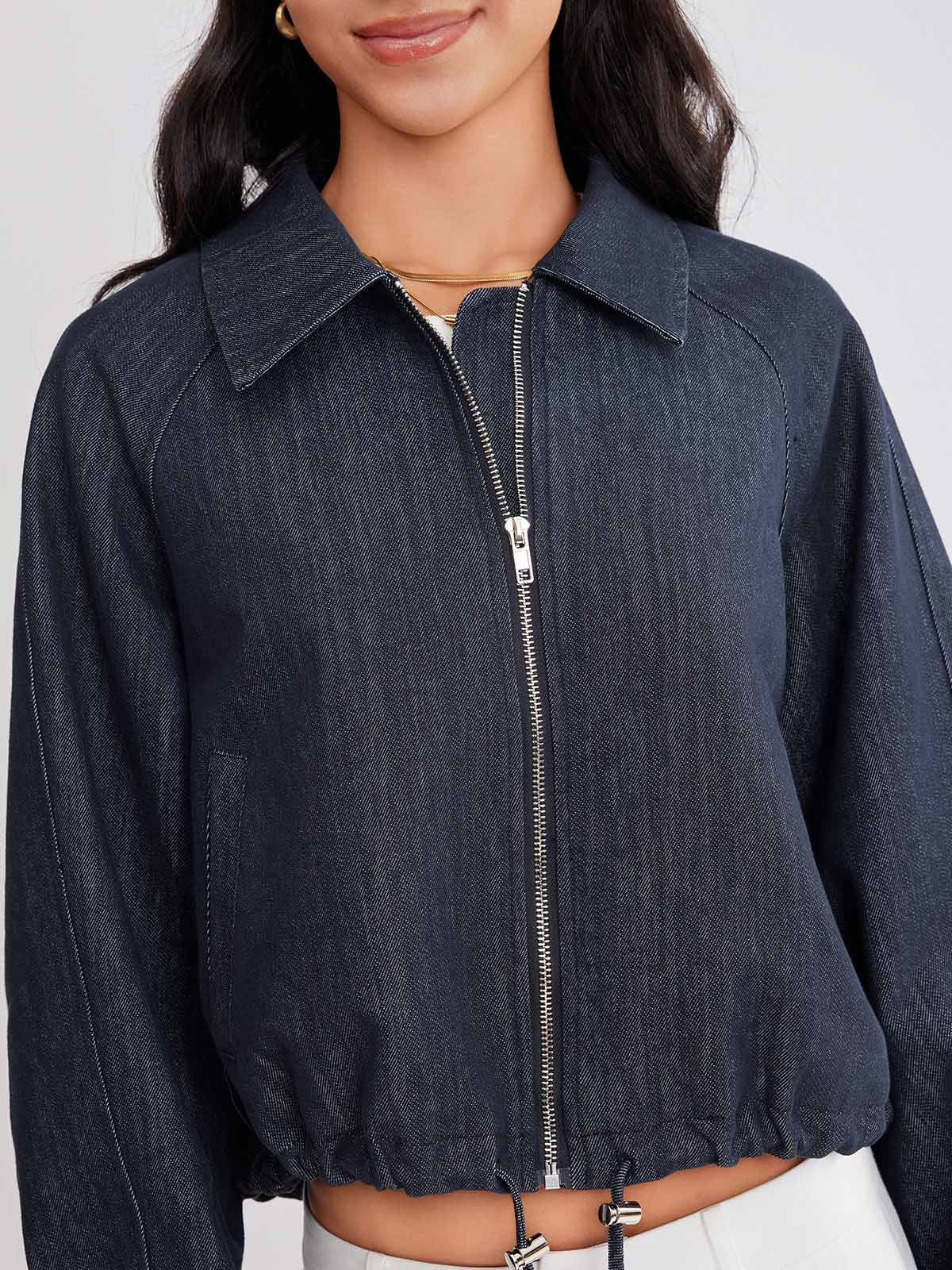 ASOBIO Cotton Denim Utility Jacket
