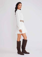 ASOBIO Pleated Mini Dress