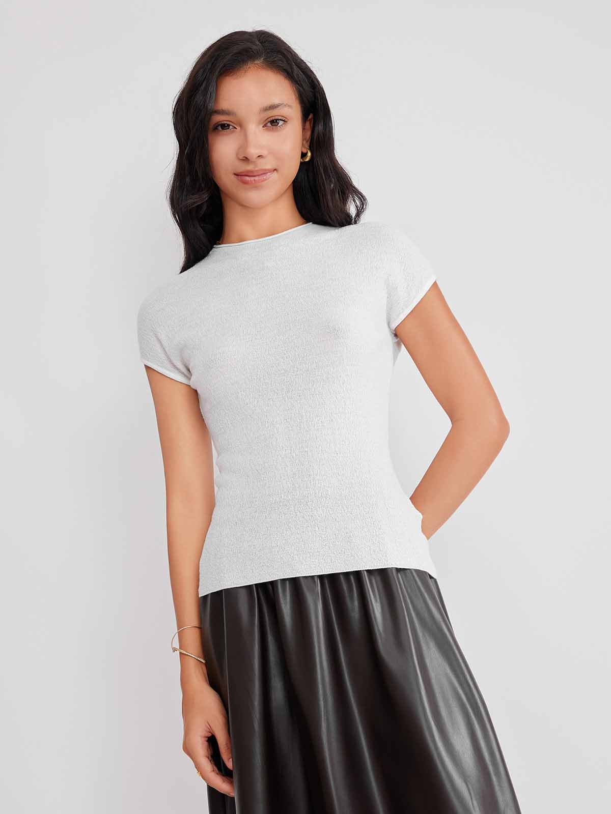 ASOBIO 100% Merino Wool Seamless Sweater