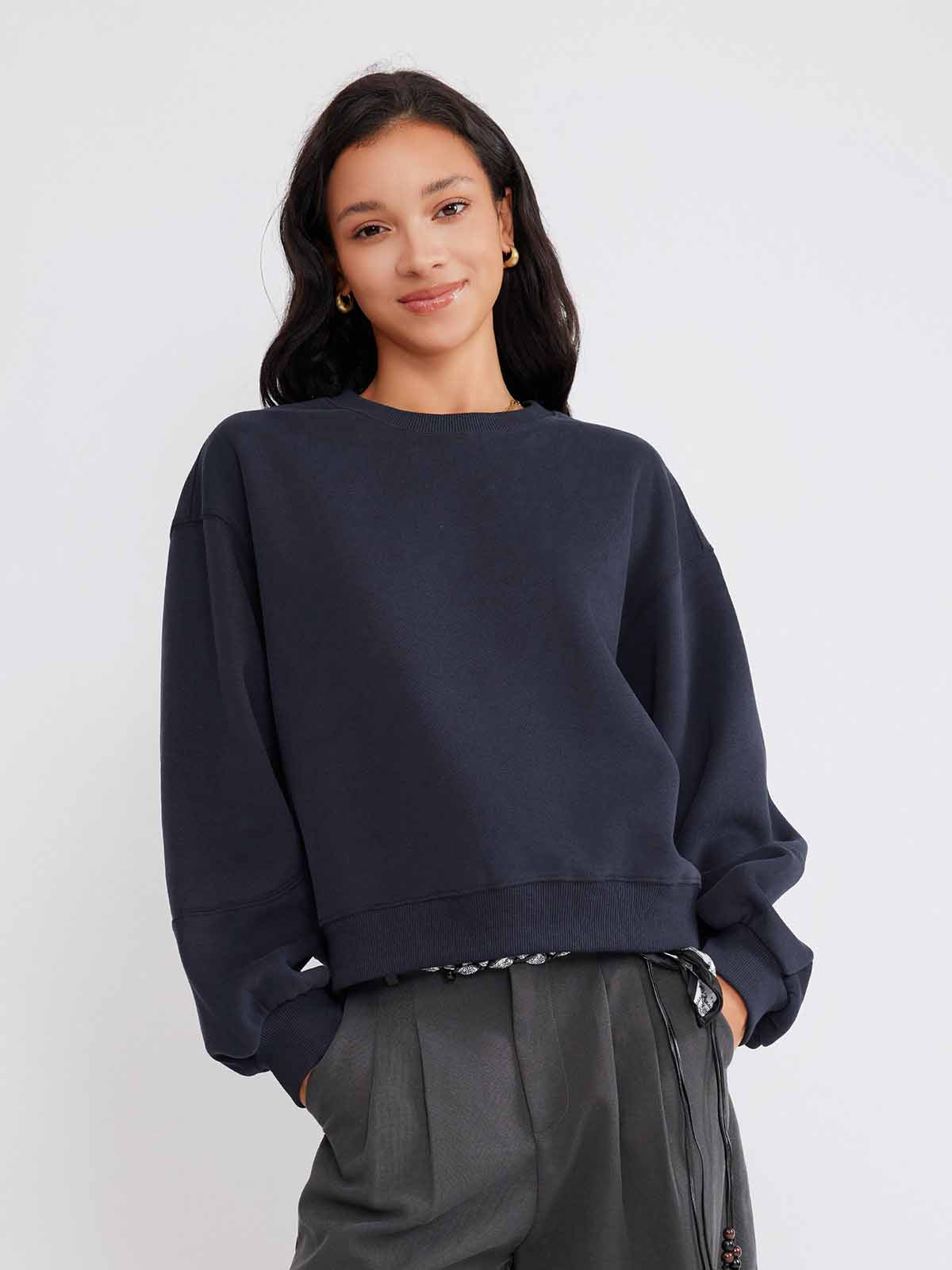 ASOBIO Cotton Blend Sweatshirt
