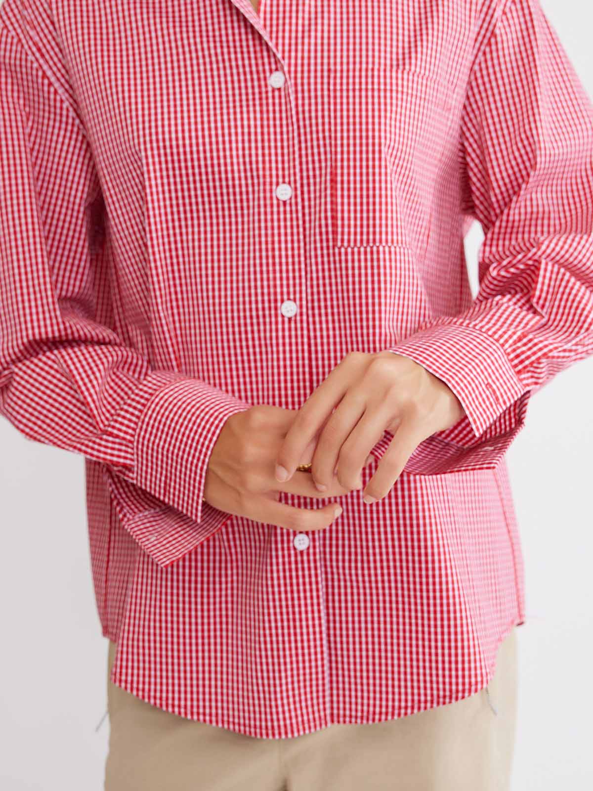 ASOBIO Plaid Relaxed Shirt