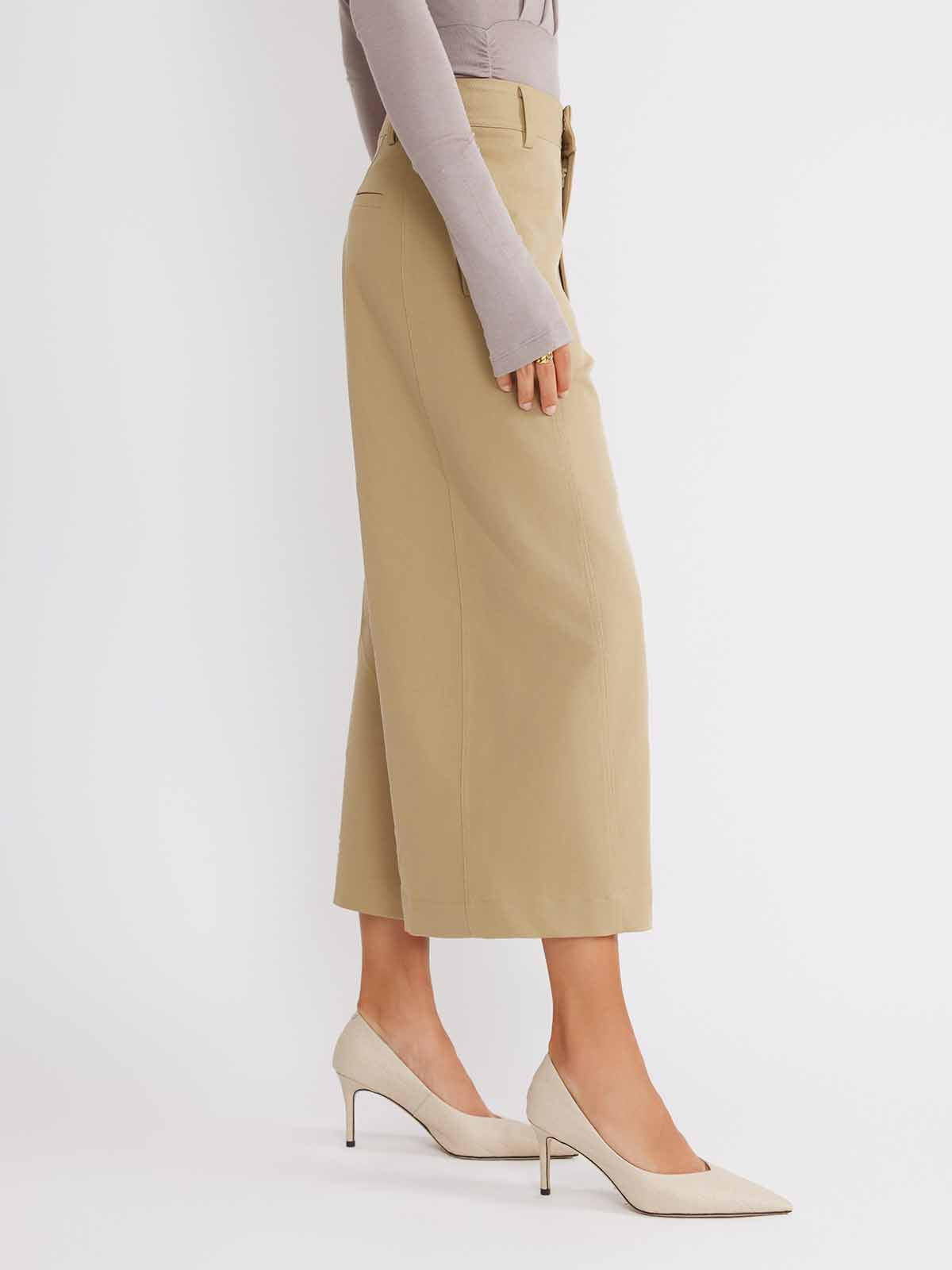 ASOBIO Wide-Leg Cropped Trousers