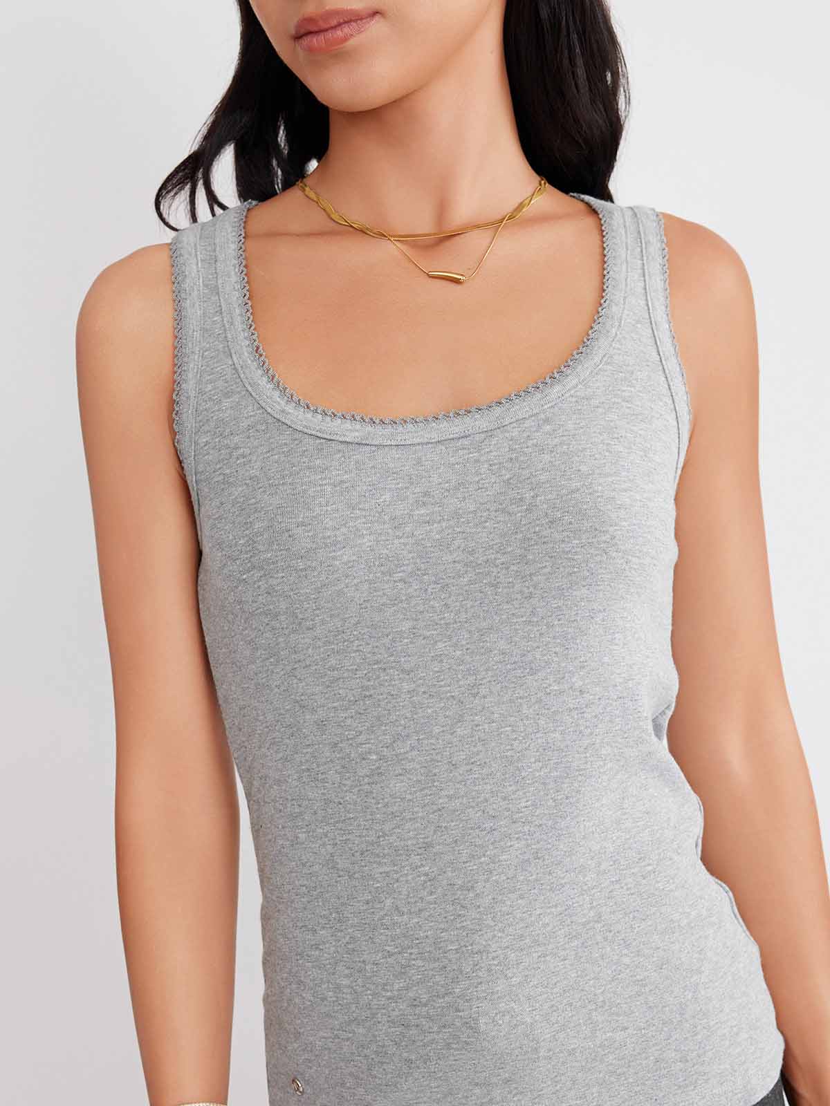 ASOBIO Wool Blend Tank Top