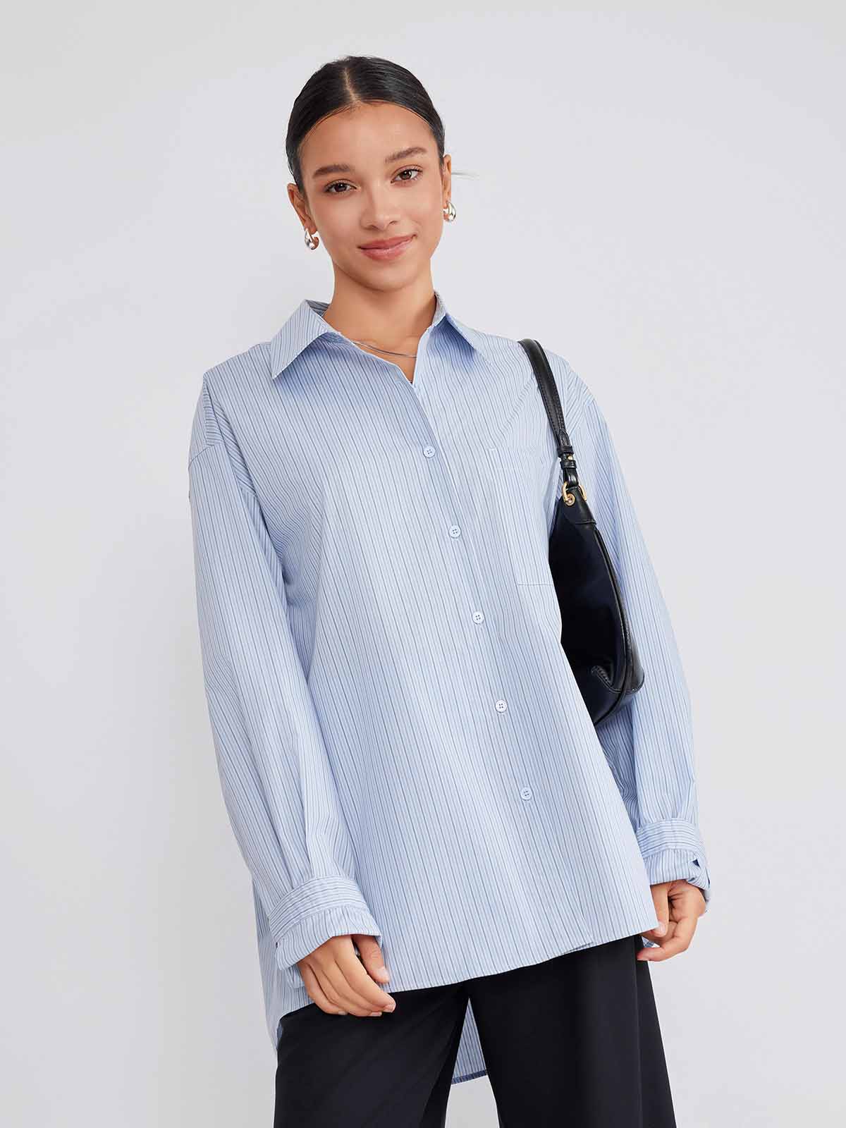 ASOBIO Cotton Stripe Shirt