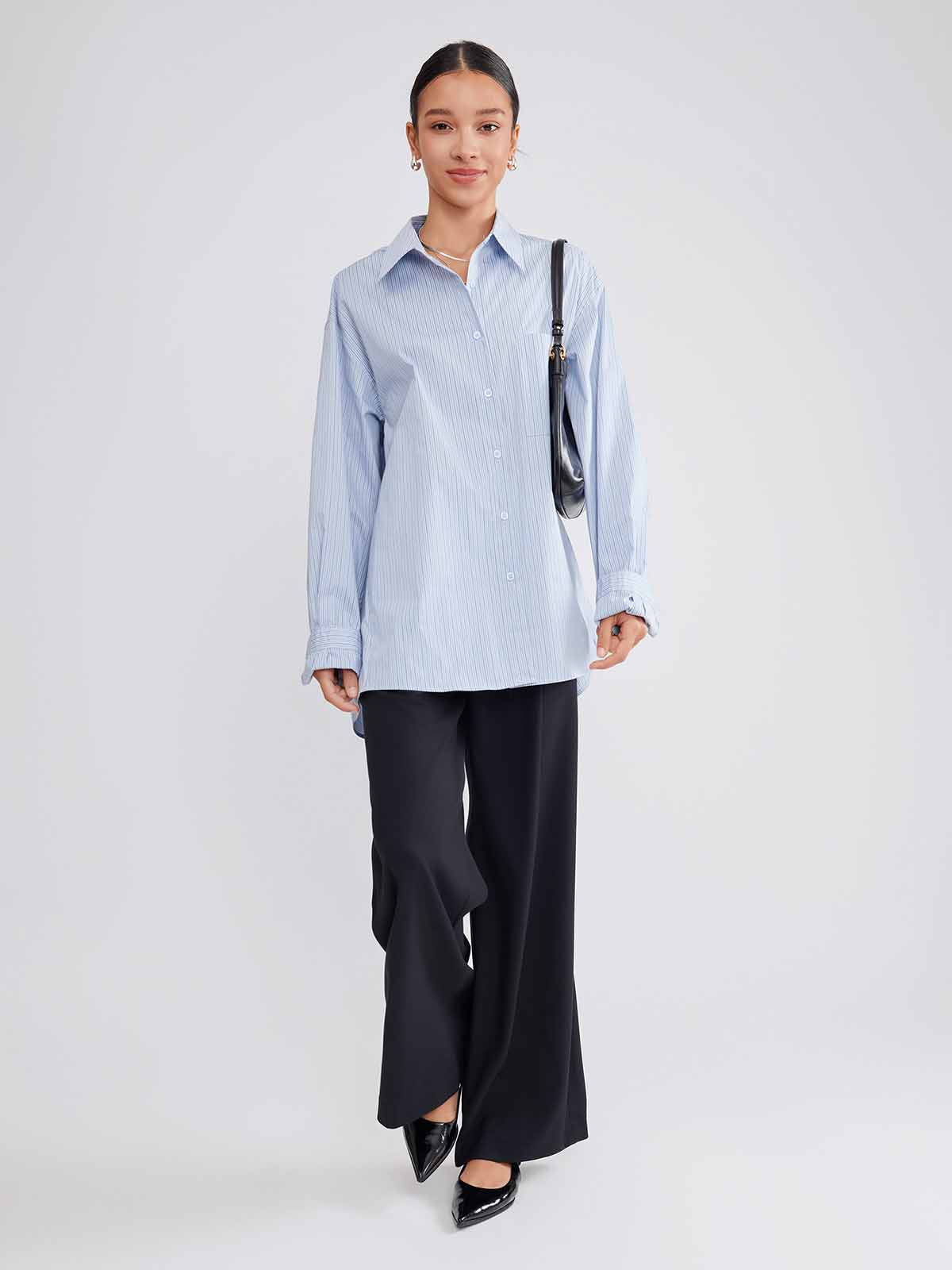 ASOBIO Cotton Stripe Shirt