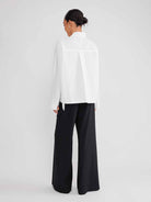 ASOBIO Button-Detail Tie-Neck Blouse