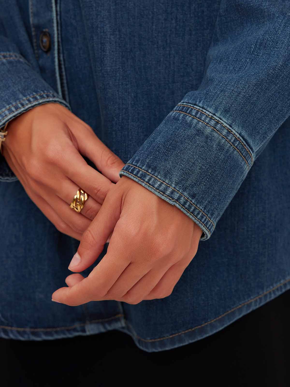 ASOBIO 100% Cotton Denim Shirt