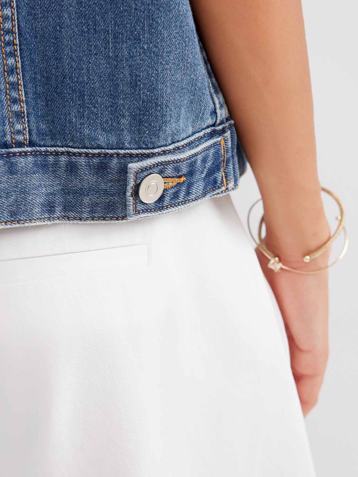 ASOBIO 100% Cotton Denim Vest