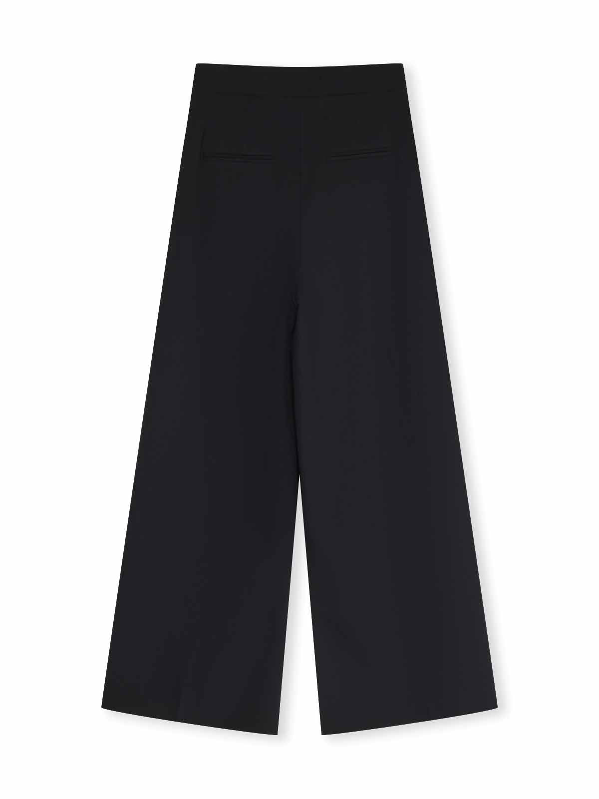 ASOBIO Slim Pleated Full-Length Trousers