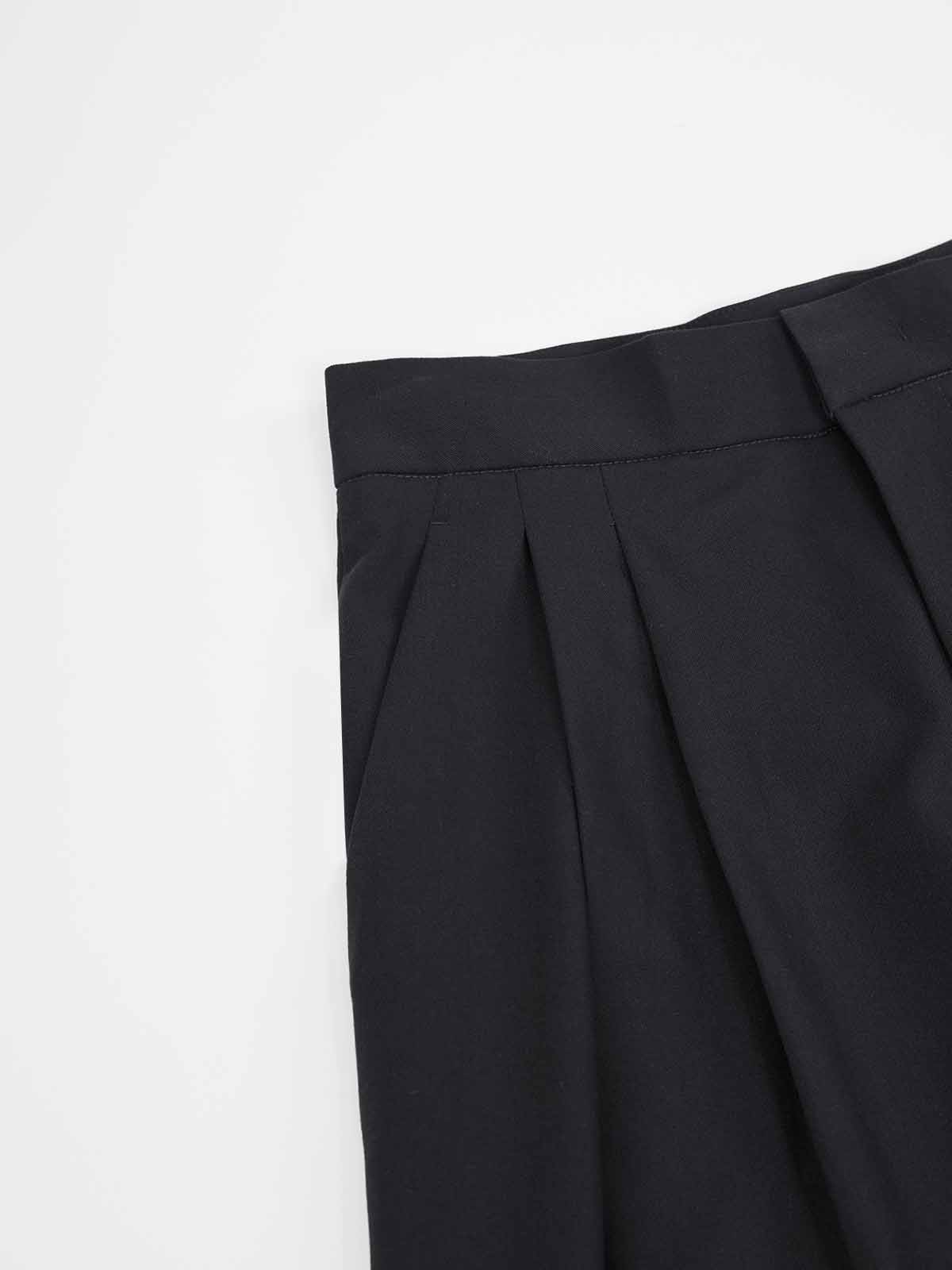 ASOBIO Slim Pleated Full-Length Trousers