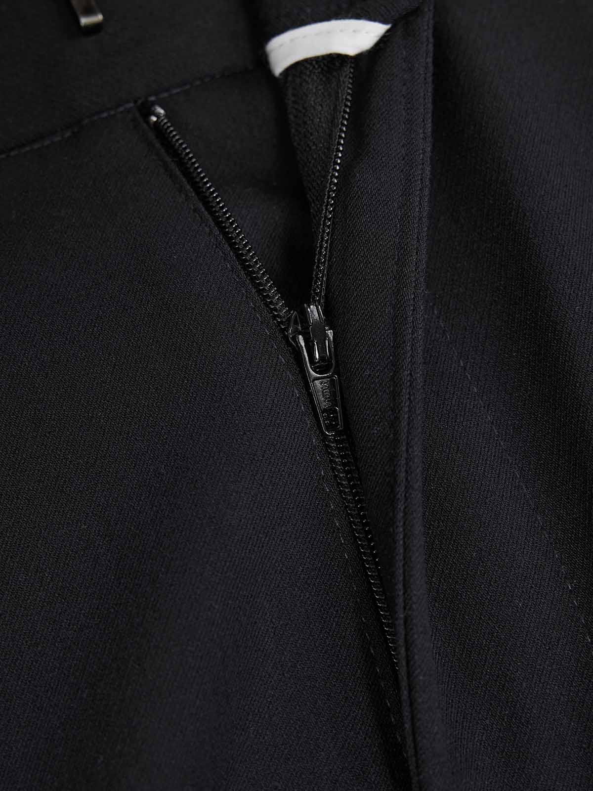 ASOBIO Slim Pleated Full-Length Trousers