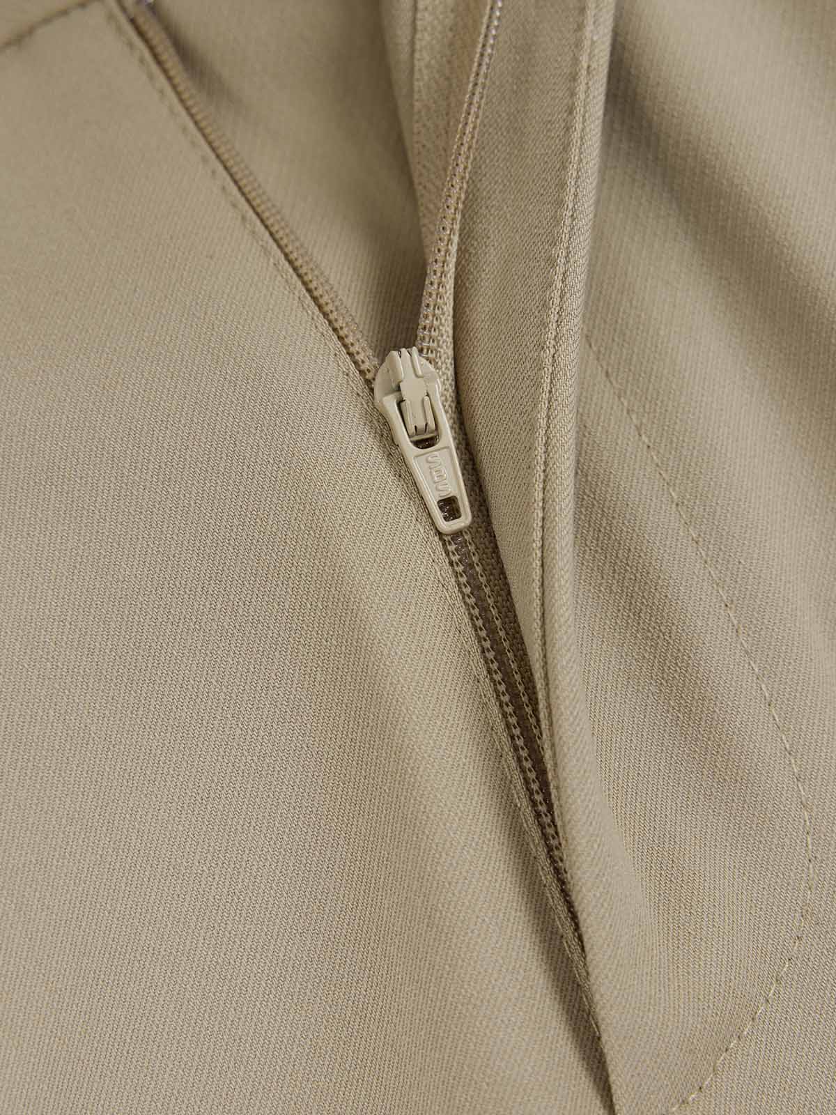 ASOBIO Slim Pleated Full-Length Trousers