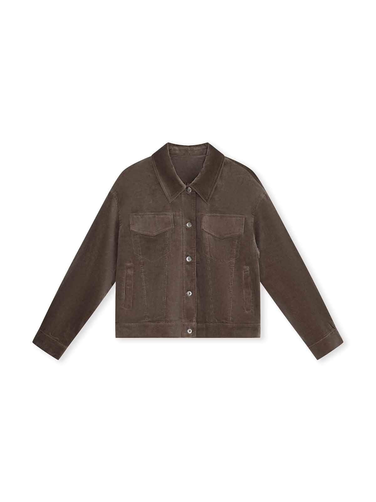 ASOBIO Corduroy Short Jacket