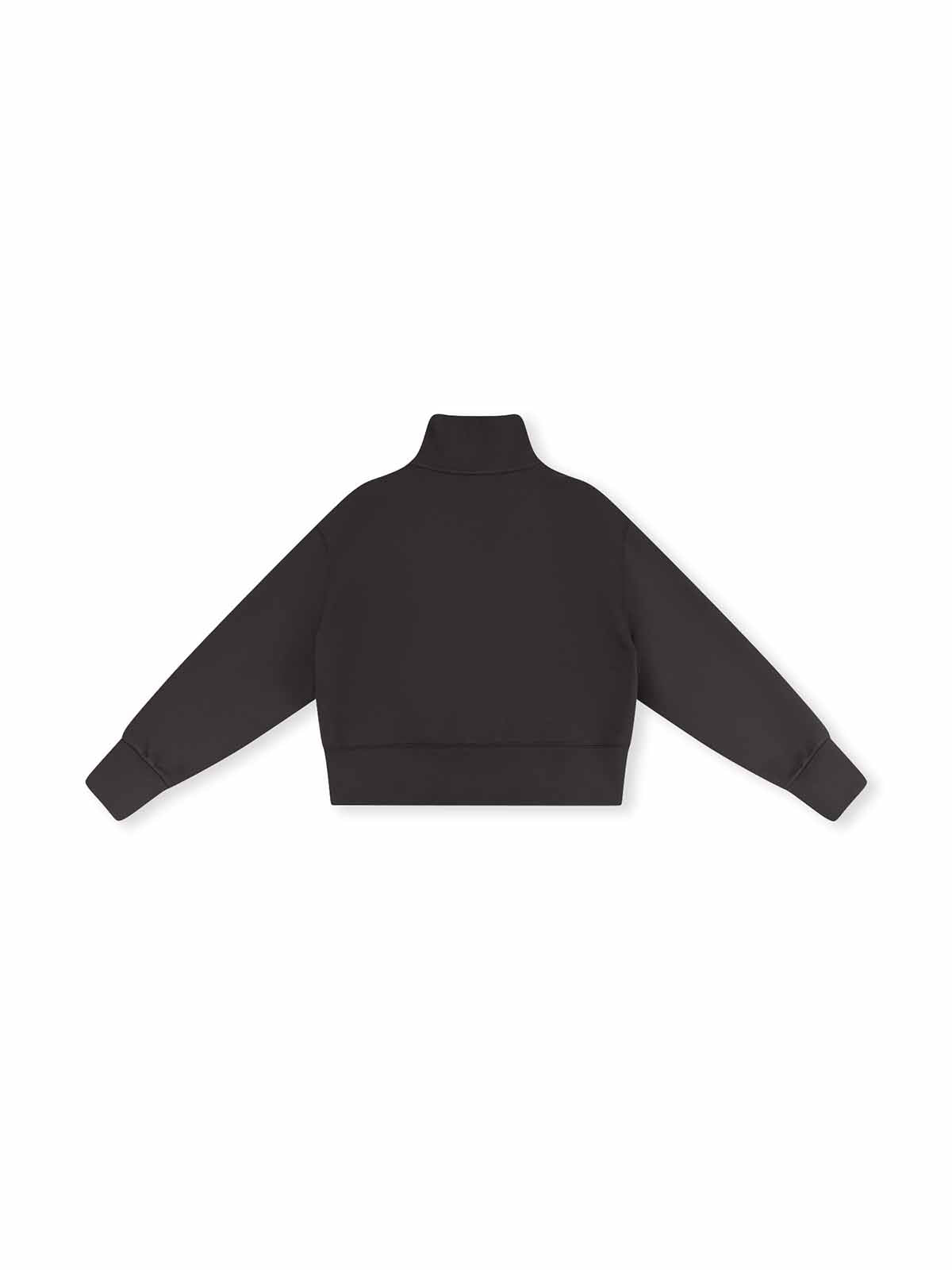 ASOBIO Stand-Collar Two-Way Zip Sweat Jacket