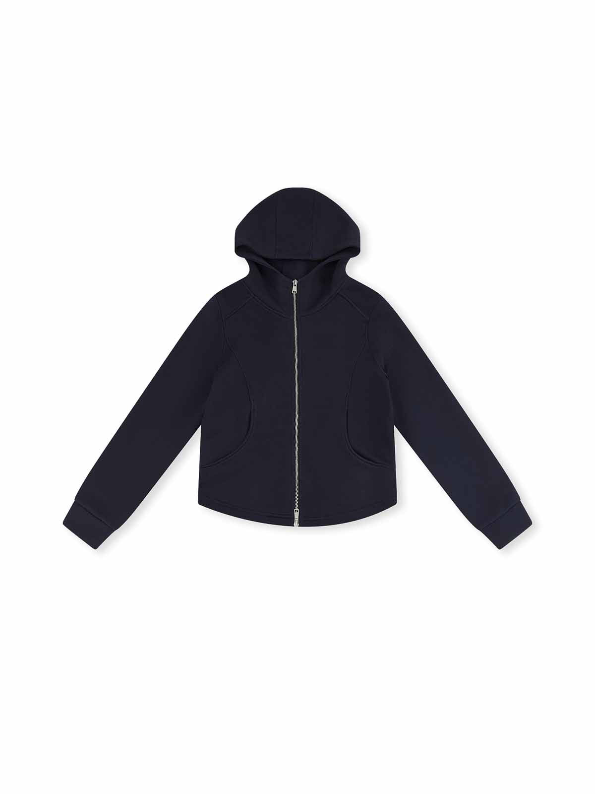 ASOBIO Hooded Panel Sweat Jacket