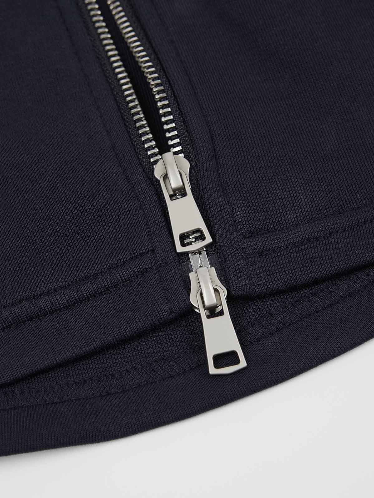 ASOBIO Hooded Panel Sweat Jacket