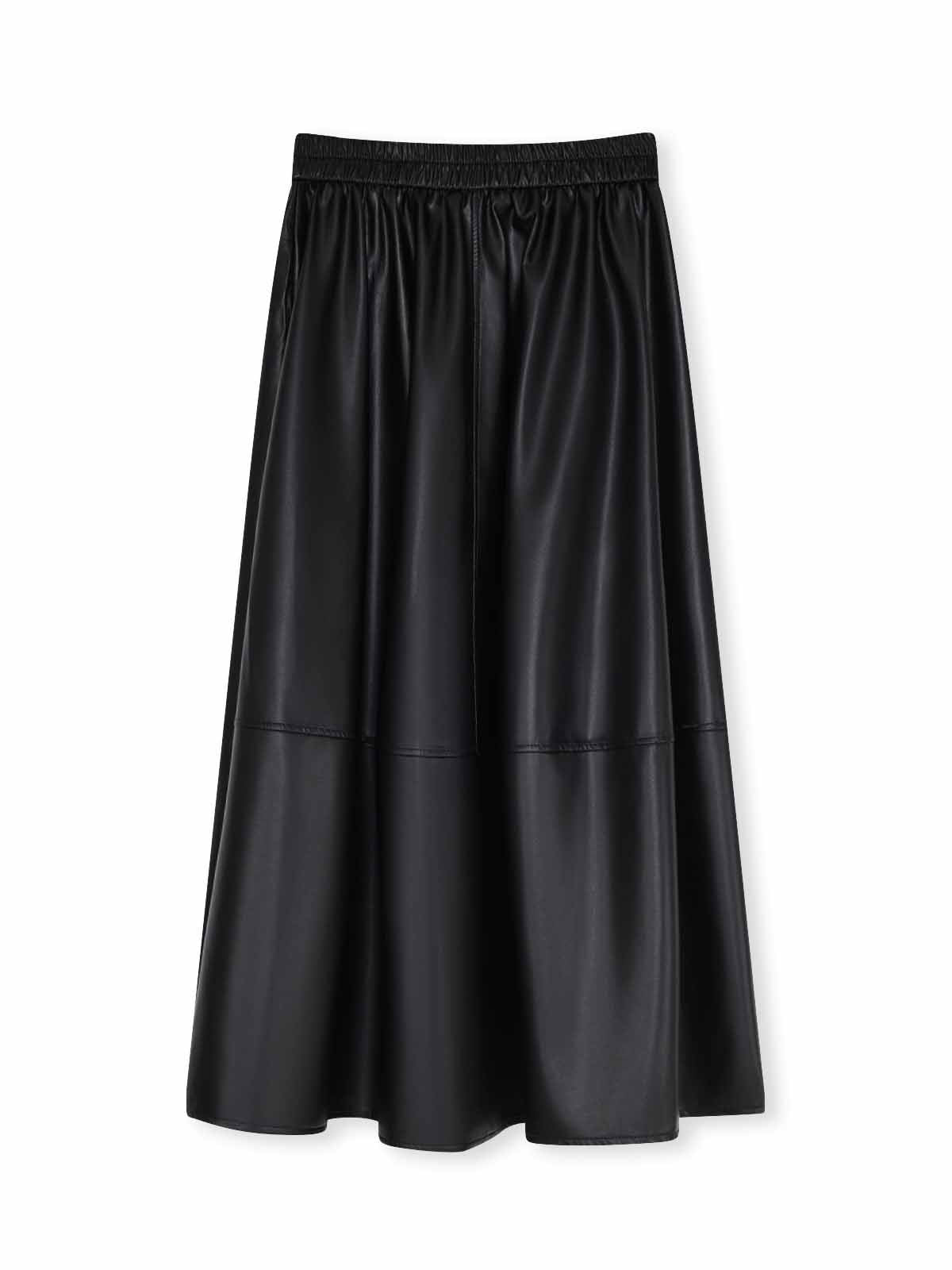 ASOBIO PU Maxi Skirt