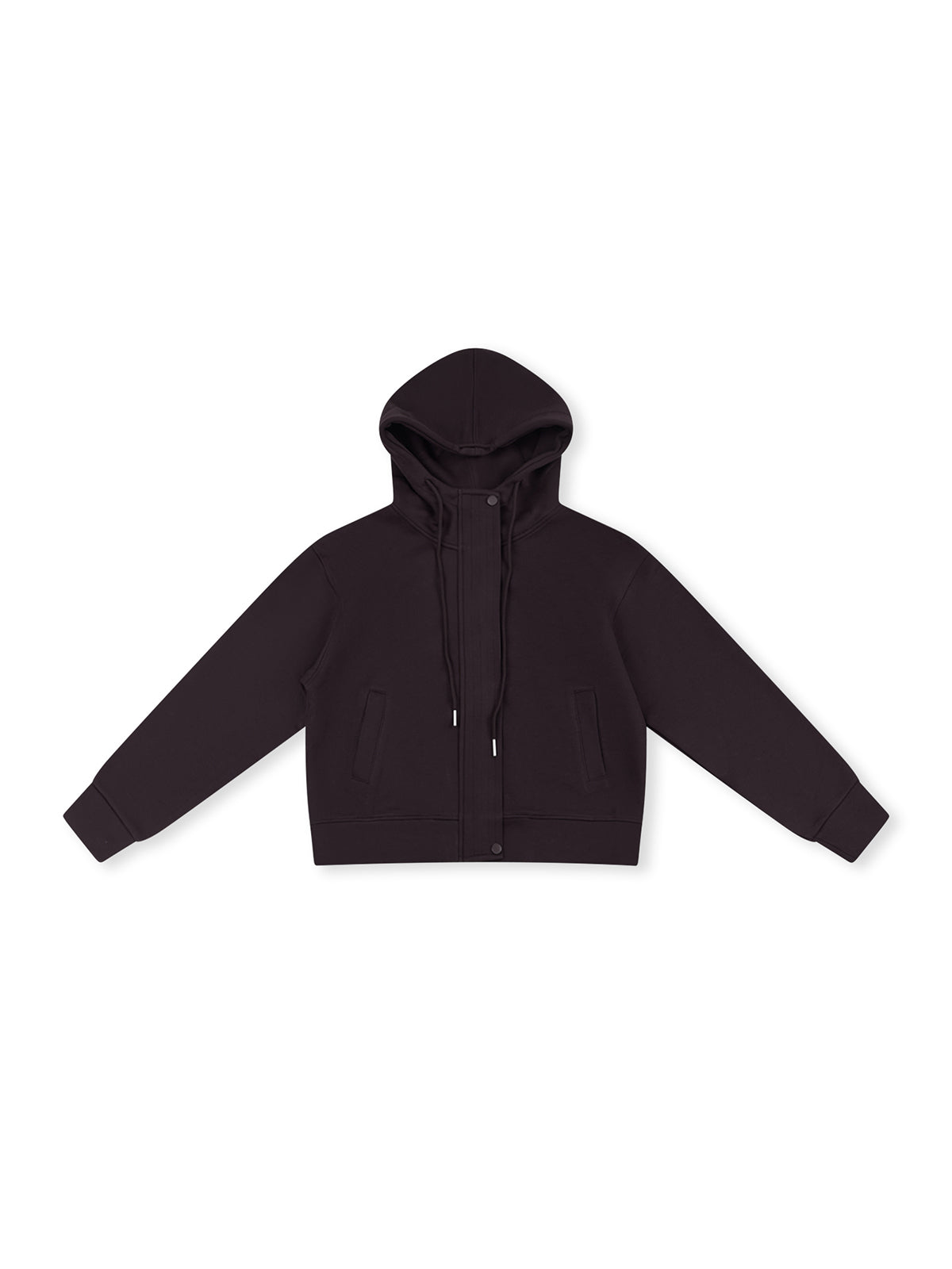 ASOBIO Hooded Drawstring Sweat Jacket