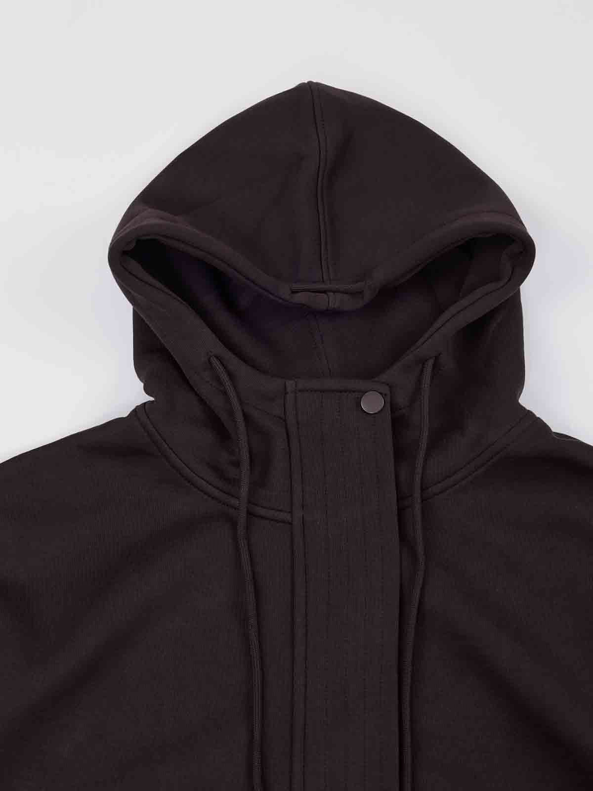 ASOBIO Hooded Drawstring Sweat Jacket