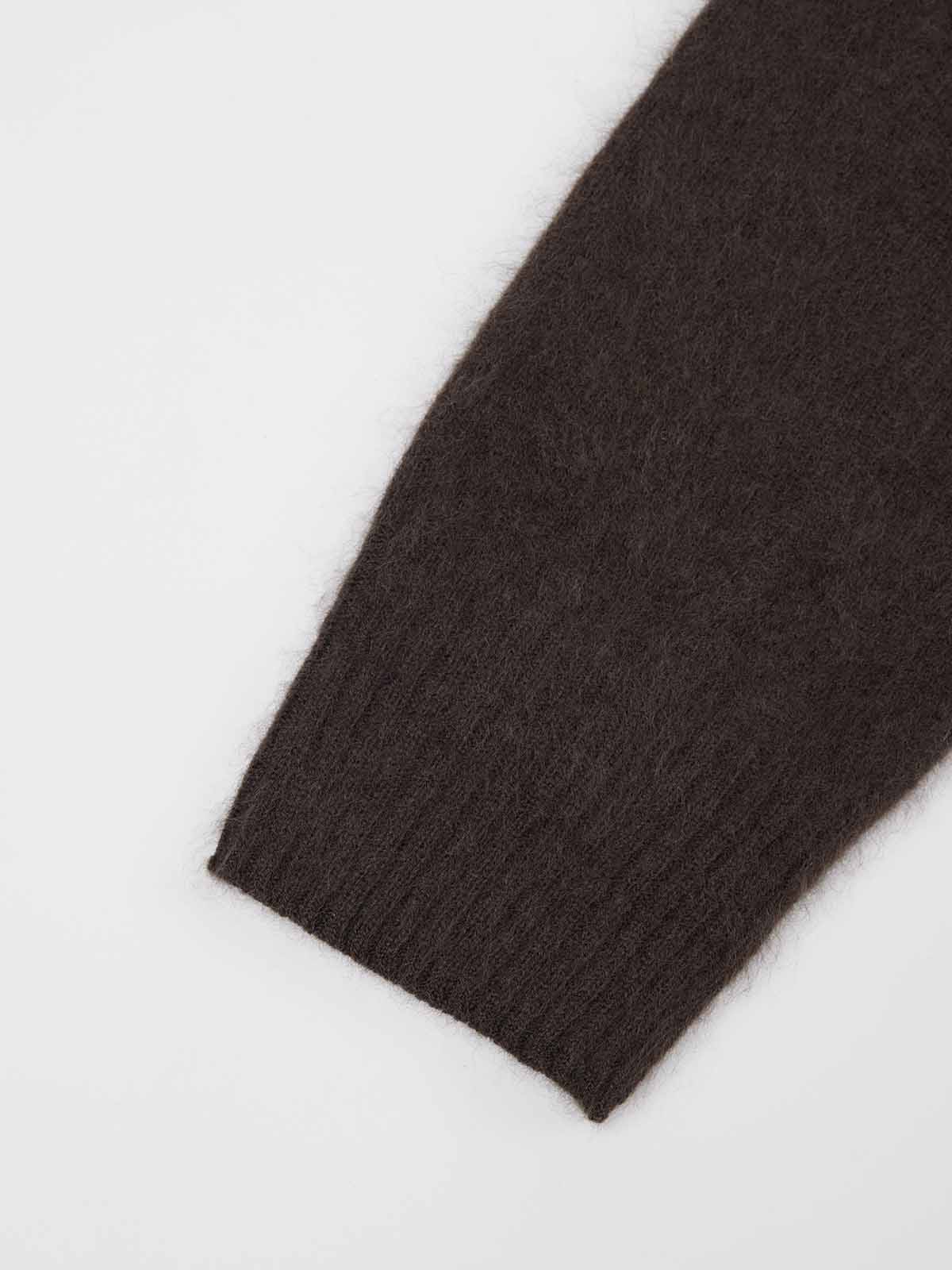 ASOBIO Wool-Cashmere Crewneck Pullover Sweater