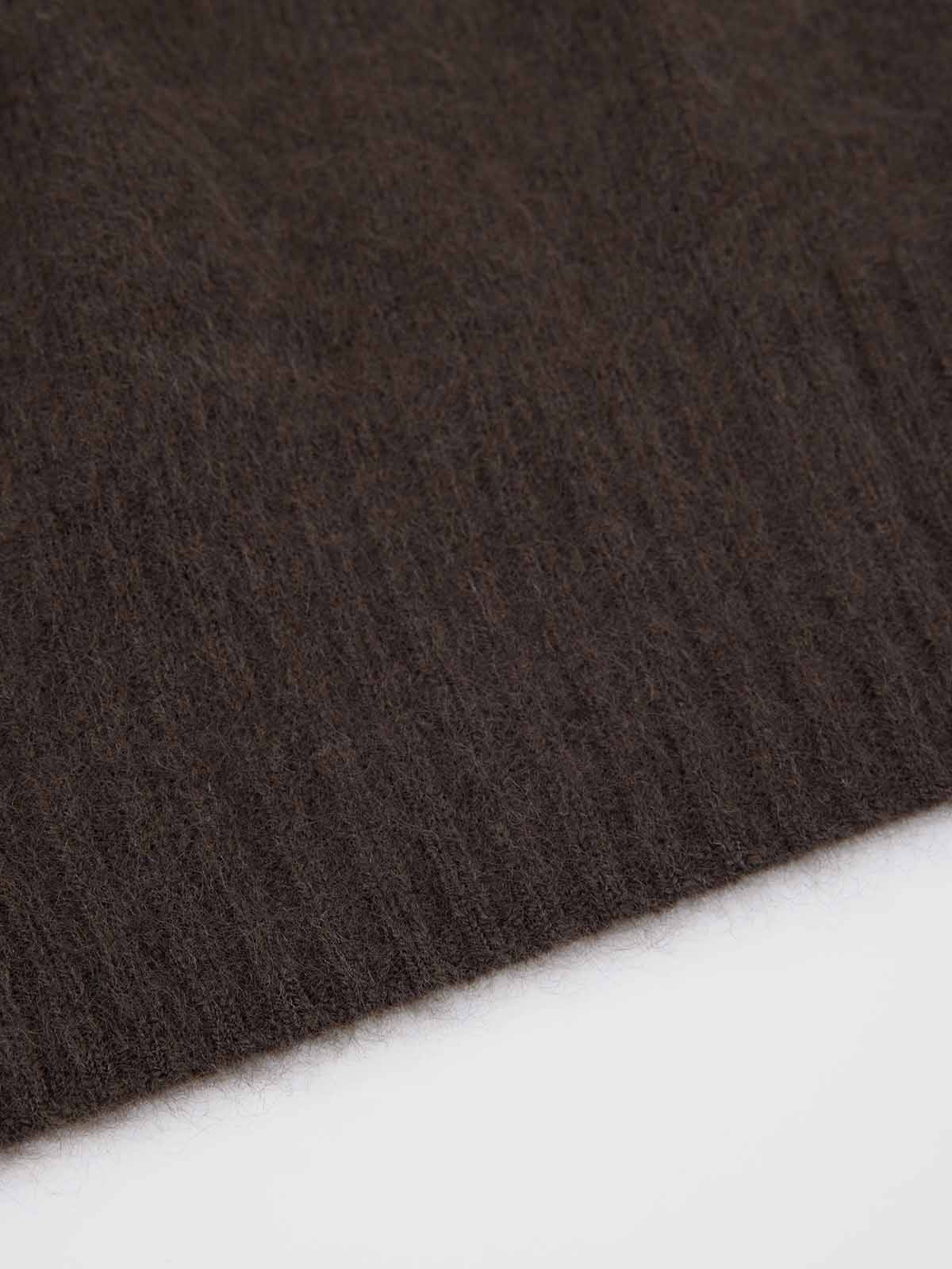 ASOBIO Wool-Cashmere Crewneck Pullover Sweater