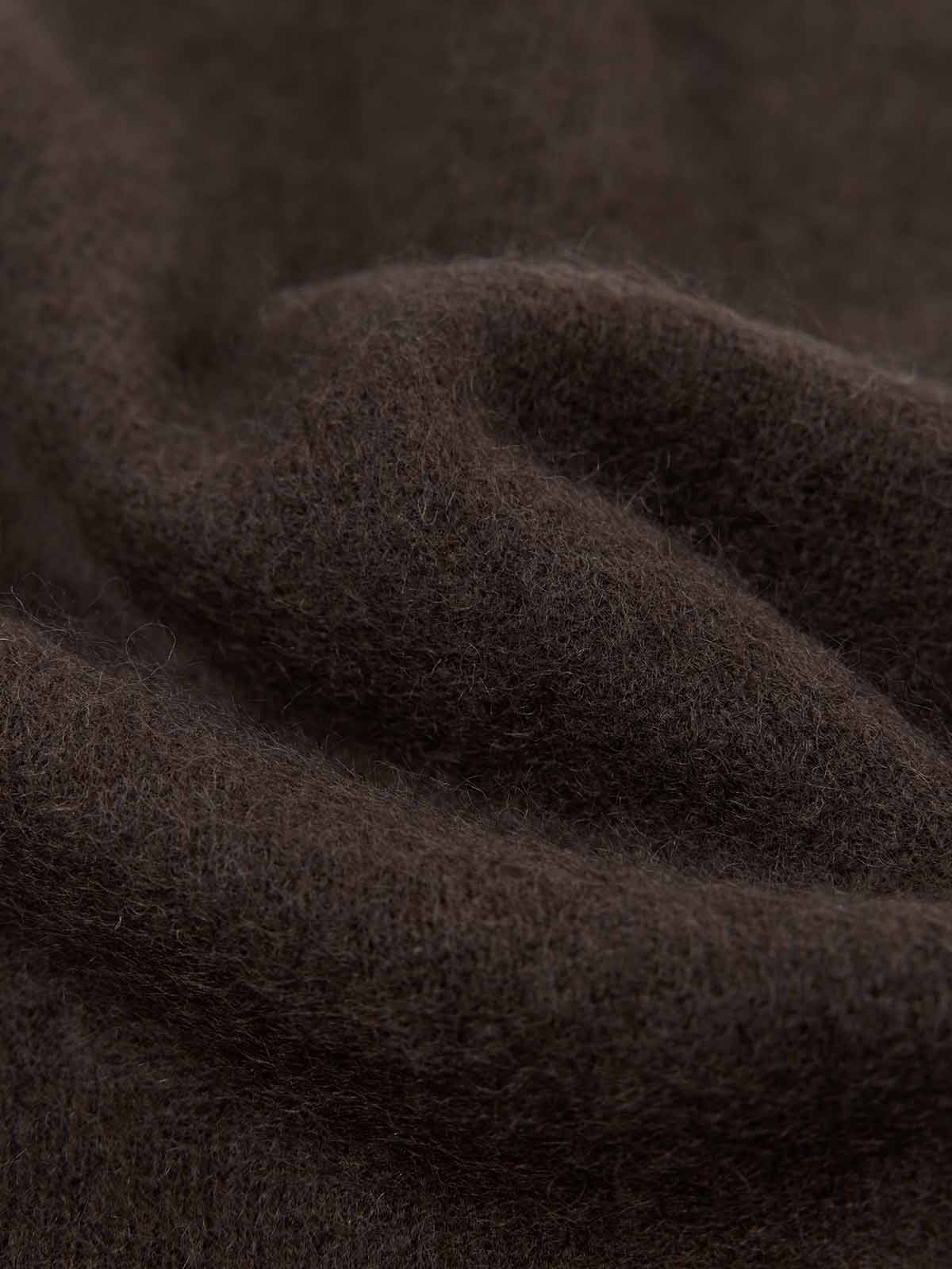 ASOBIO Wool-Cashmere Crewneck Pullover Sweater