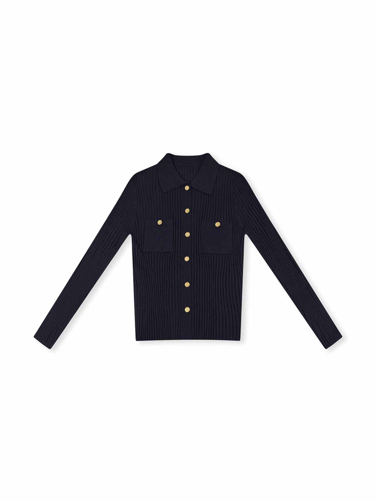 ASOBIO Ribbed Wool-Blend Cardigan