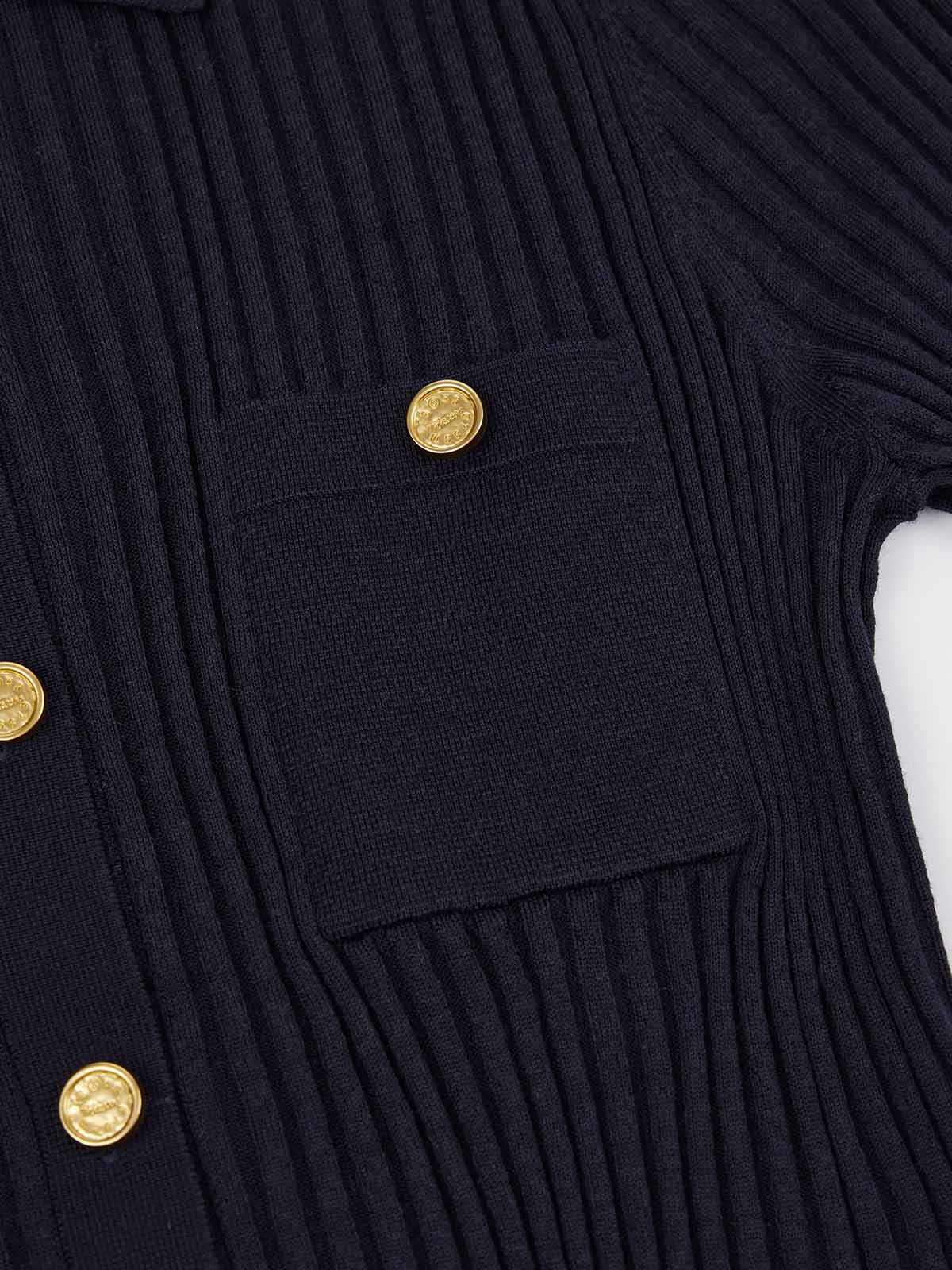 ASOBIO Ribbed Wool-Blend Cardigan