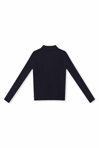 ASOBIO Ribbed Wool-Blend Cardigan