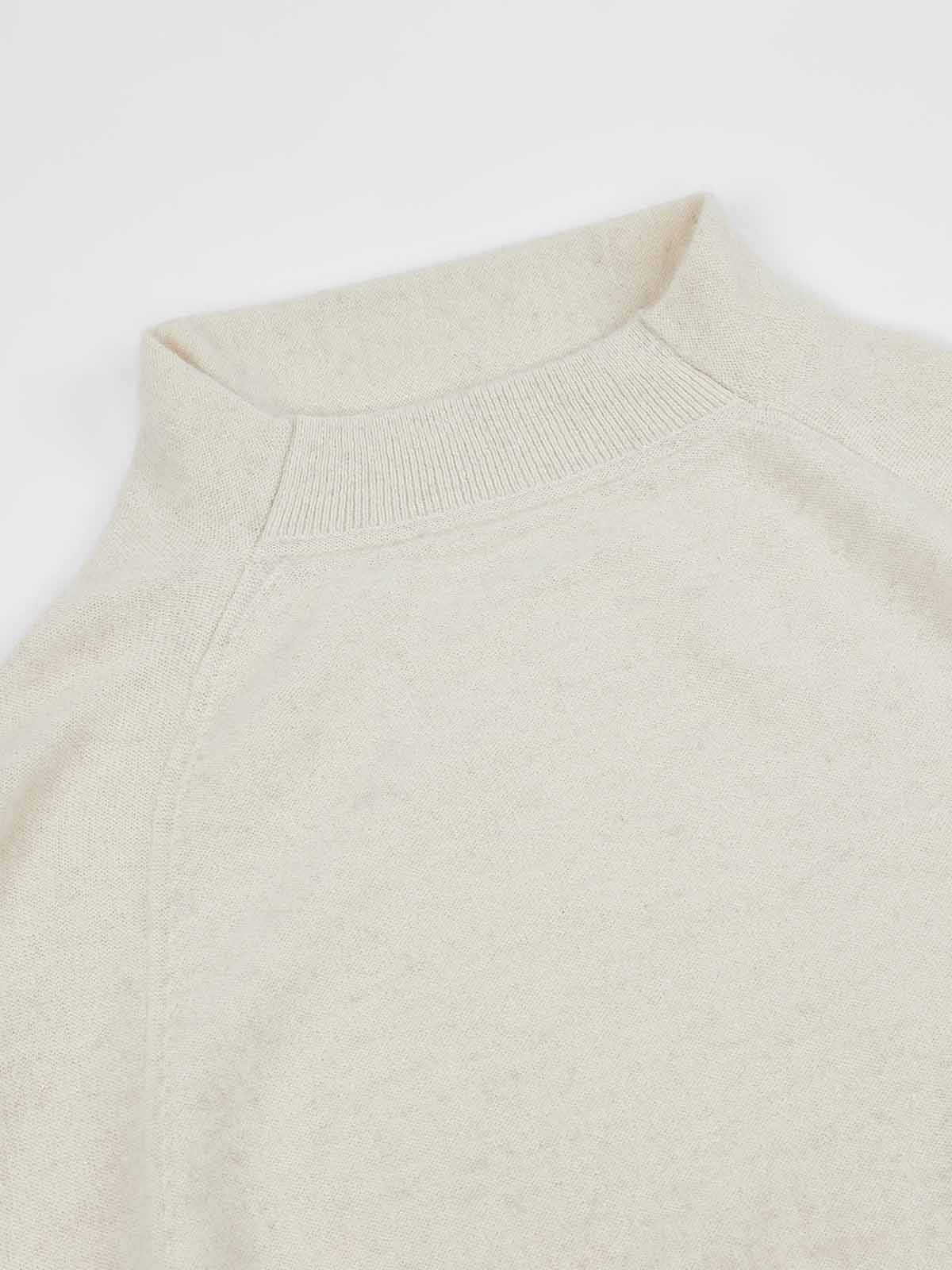 ASOBIO Yak Wool Blend Raglan Pullover Sweater