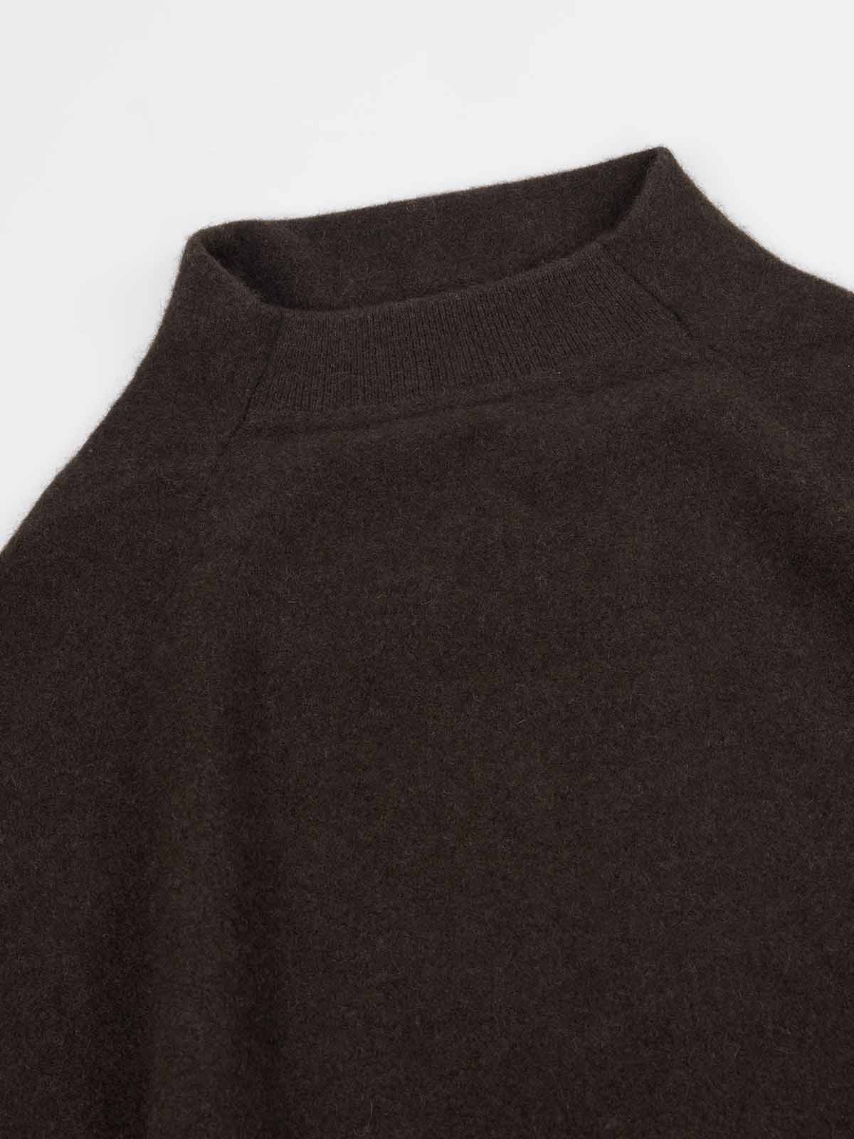 ASOBIO Yak Wool Blend Raglan Pullover Sweater