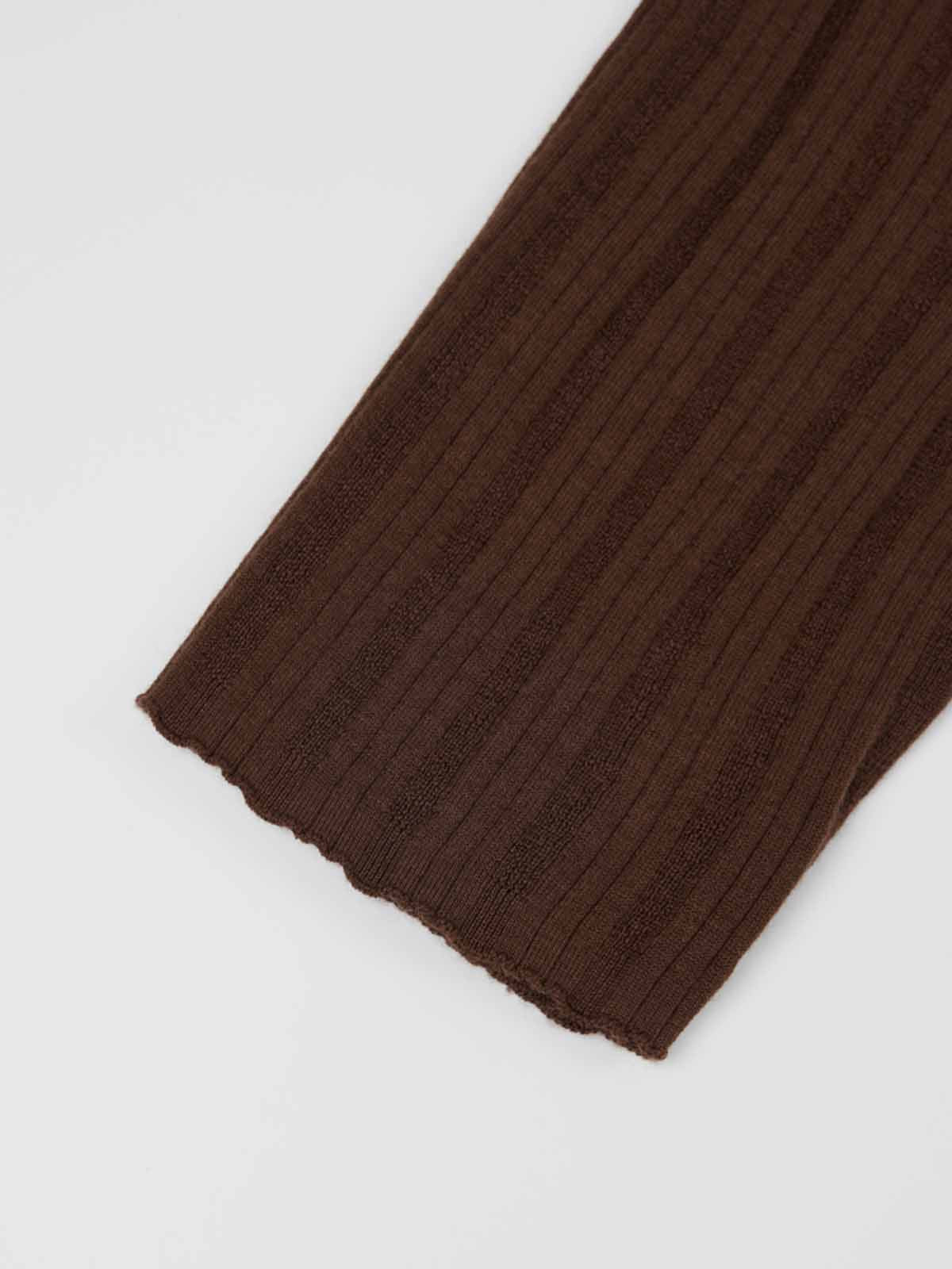 ASOBIO 100% Wool Ribbed Pullover Sweater