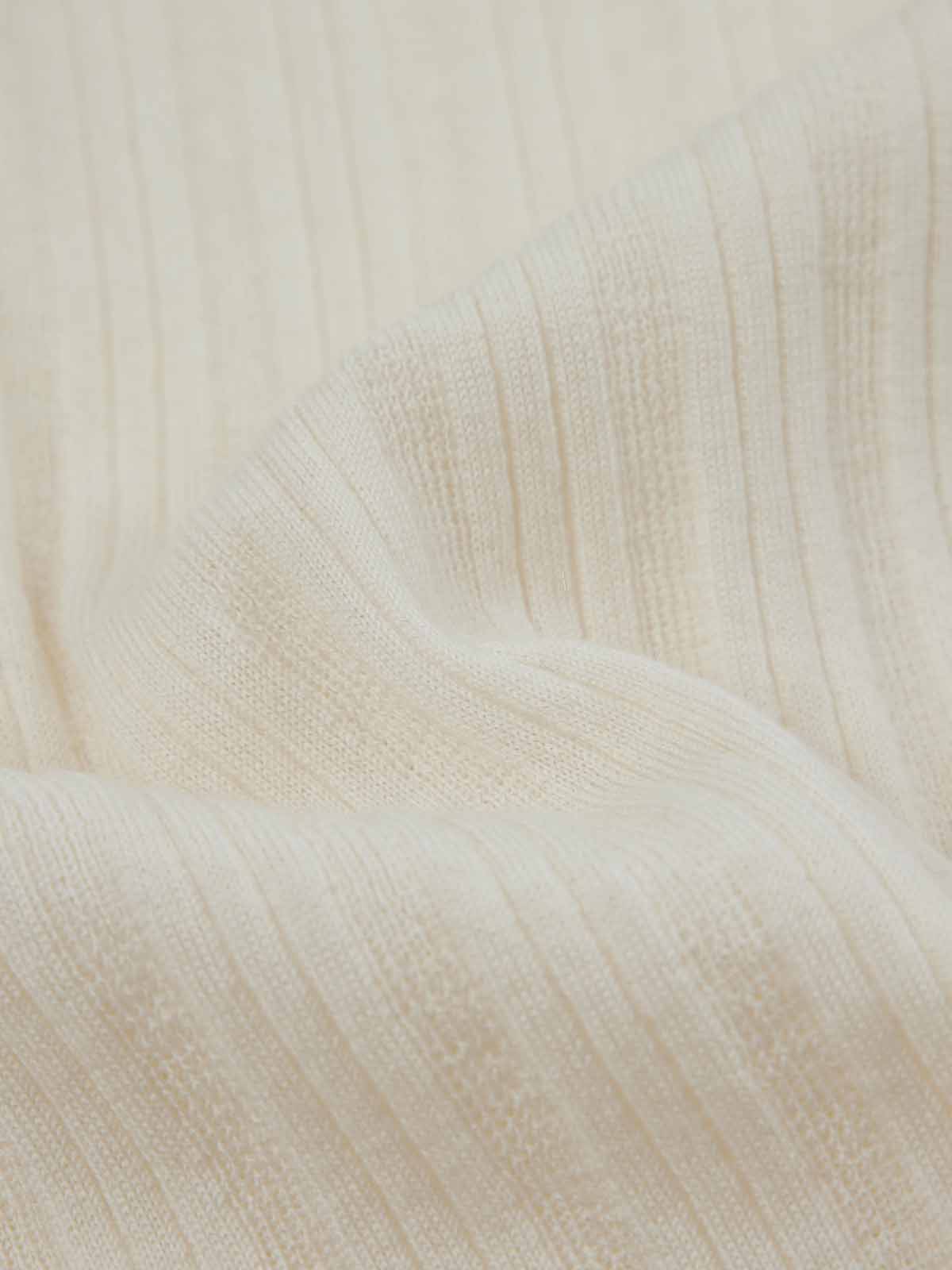 ASOBIO 100% Wool Ribbed Pullover Sweater