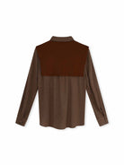 ASOBIO Wool-Blend Shirt with Shoulder Panel