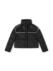 ASOBIO Color-Blocked Lambswool Puffer Jacket