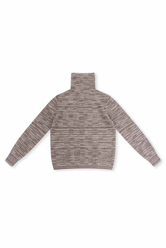 ASOBIO Yak Wool Blend Mélange Pullover Sweater