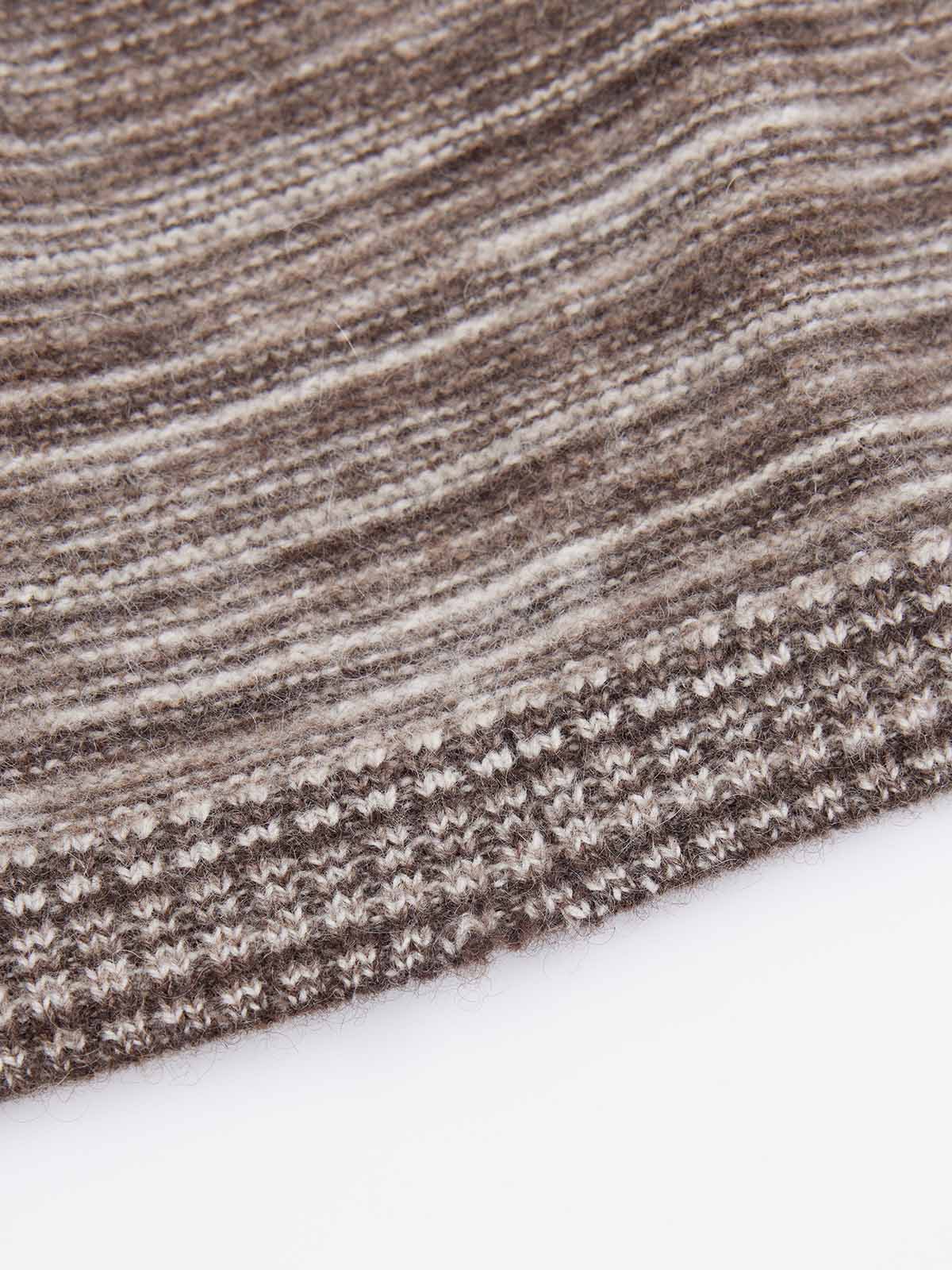 ASOBIO Yak Wool Blend Mélange Pullover Sweater