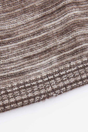 ASOBIO Yak Wool Blend Mélange Pullover Sweater