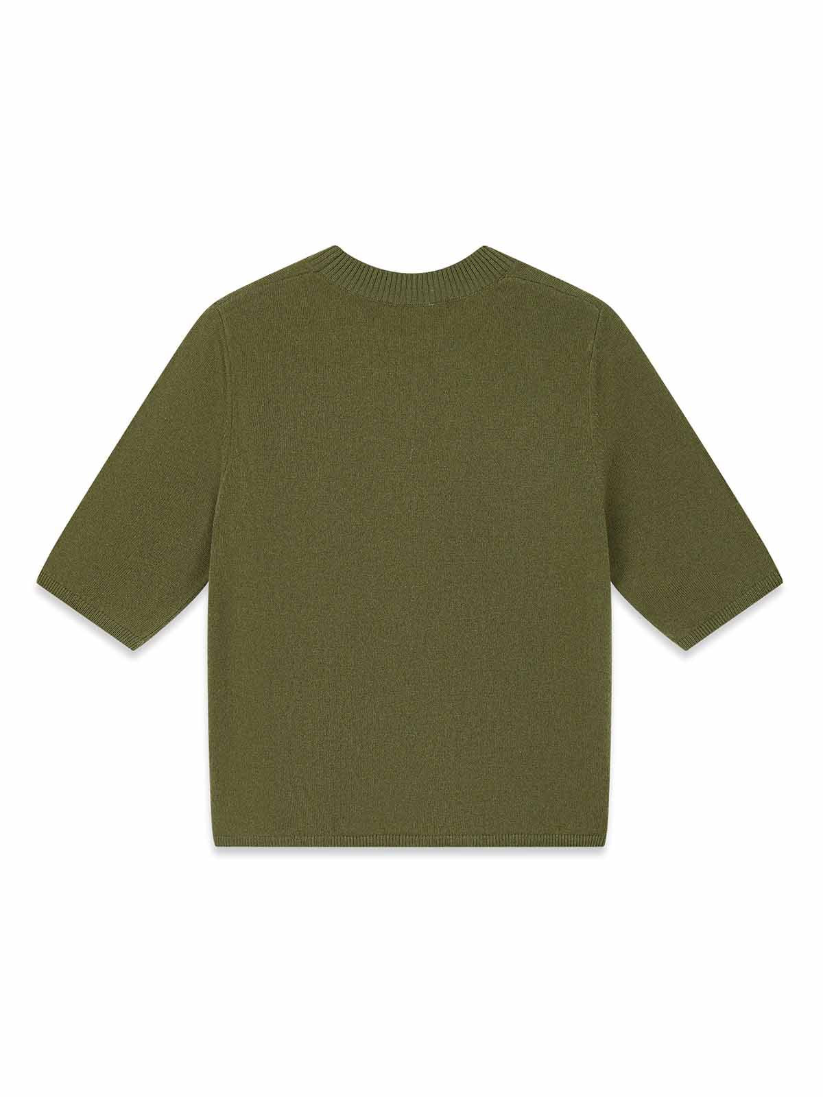 ASOBIO Lightweight 100% Wool Crewneck Top