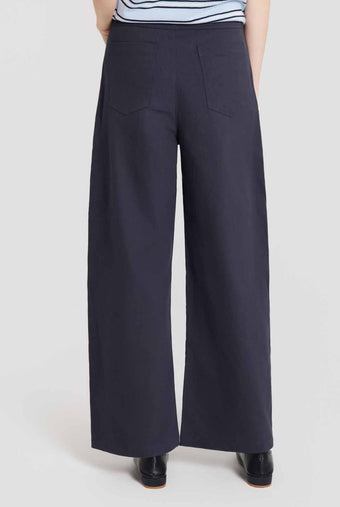 ASOBIO Cropped Belted Cotton Pant