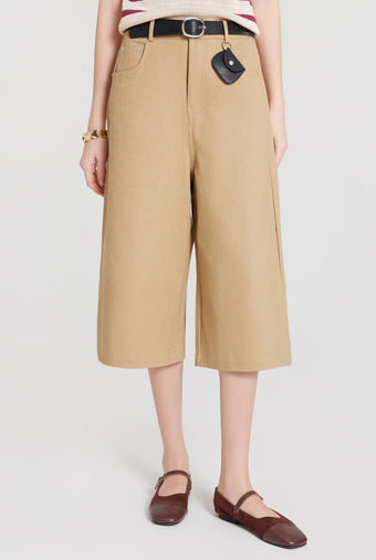 ASOBIO Cropped Straight Utility Pant