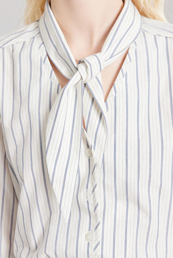 ASOBIO Tie Stripe Shirt