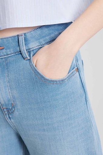 ASOBIO Vintage Wash Slim Jean